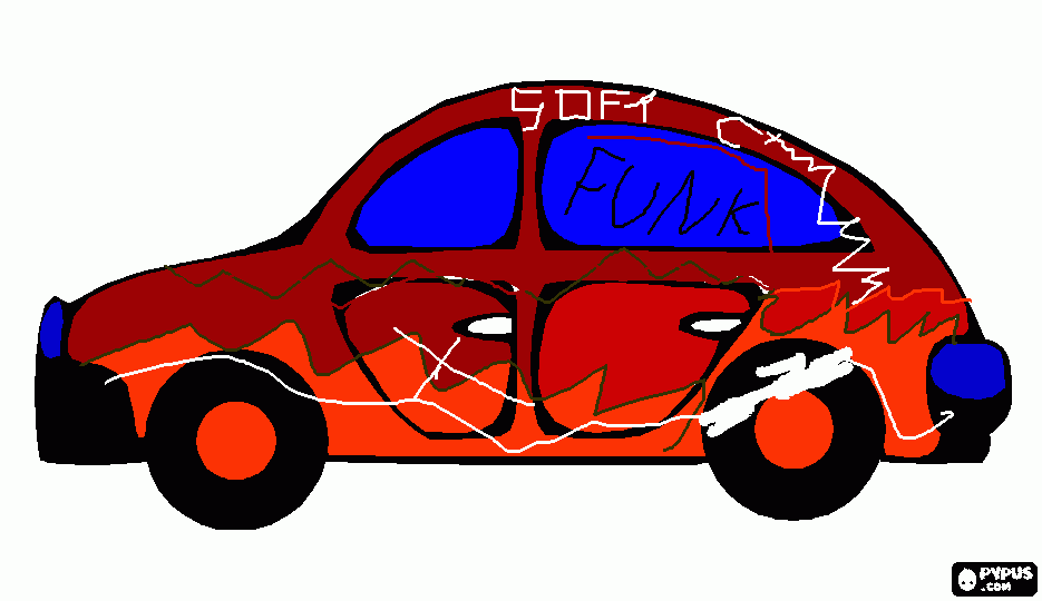 carro furacão para colorir e imprimir