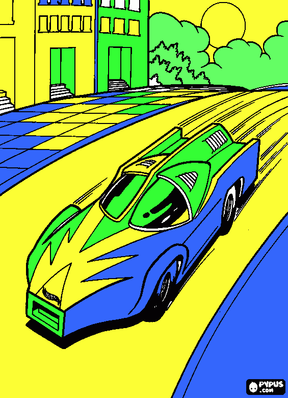 carro hotweels para colorir e imprimir
