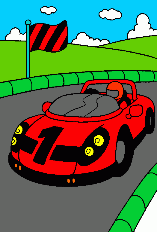 carro maneraço do mengão para colorir e imprimir