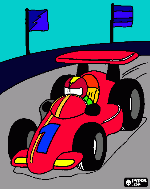 carro/trakinas para colorir e imprimir