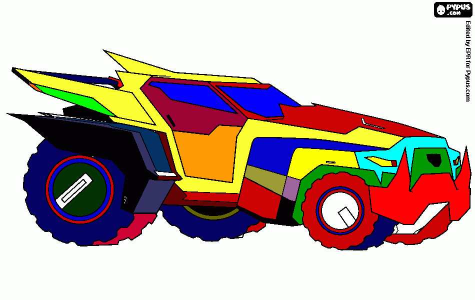 carro transformers para colorir e imprimir