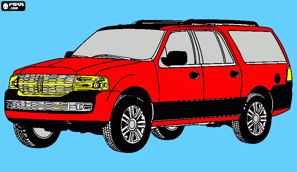 CARRO VERMELHO para colorir e imprimir