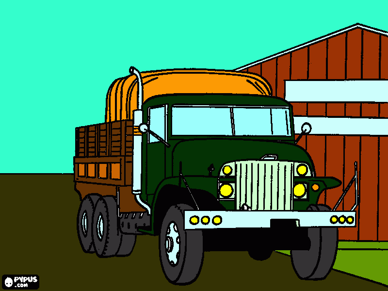 Carroceria para colorir e imprimir