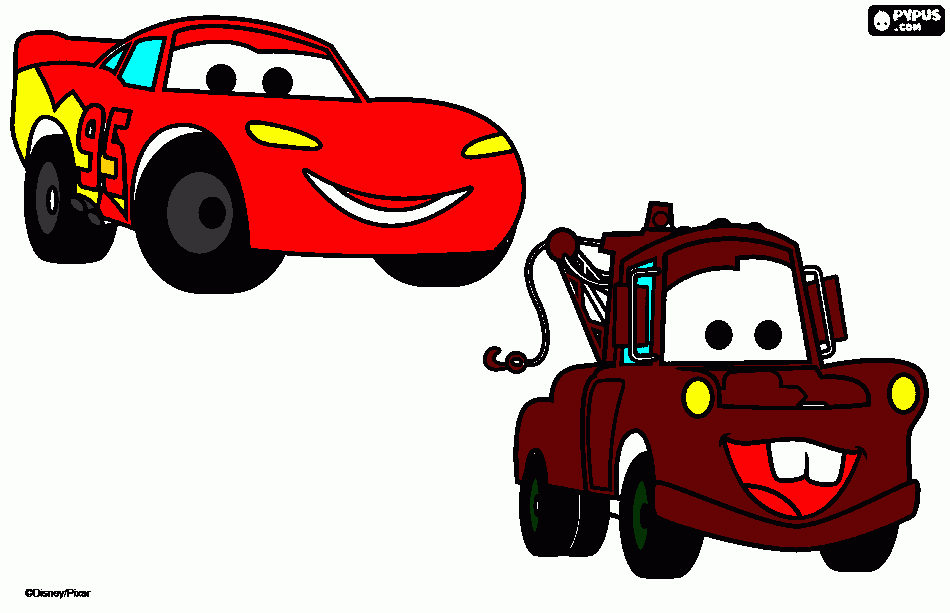 Carros do Filme Carros para colorir e imprimir