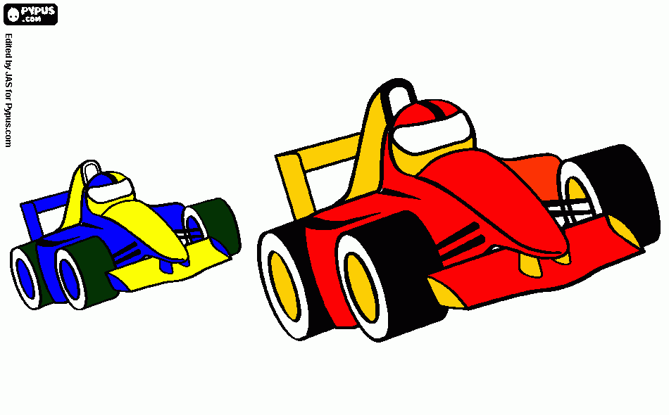 carros f1 para colorir e imprimir