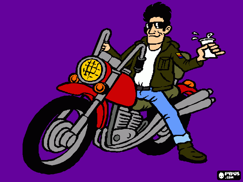 cartão moto peças para colorir e imprimir