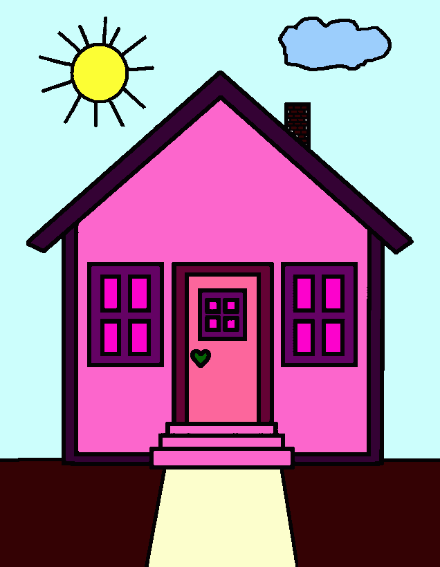 CASA DA COLINA para colorir e imprimir