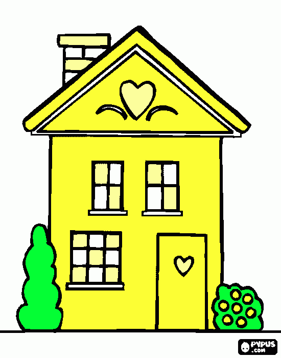 casa da familia para colorir e imprimir