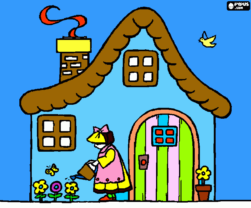 casa da vvovvo para colorir e imprimir