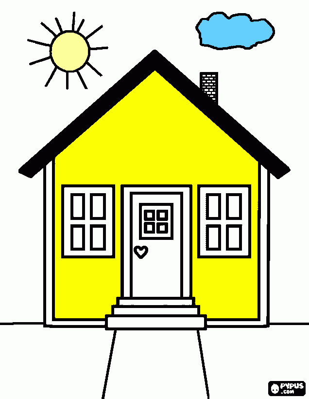 casa deposito para colorir e imprimir