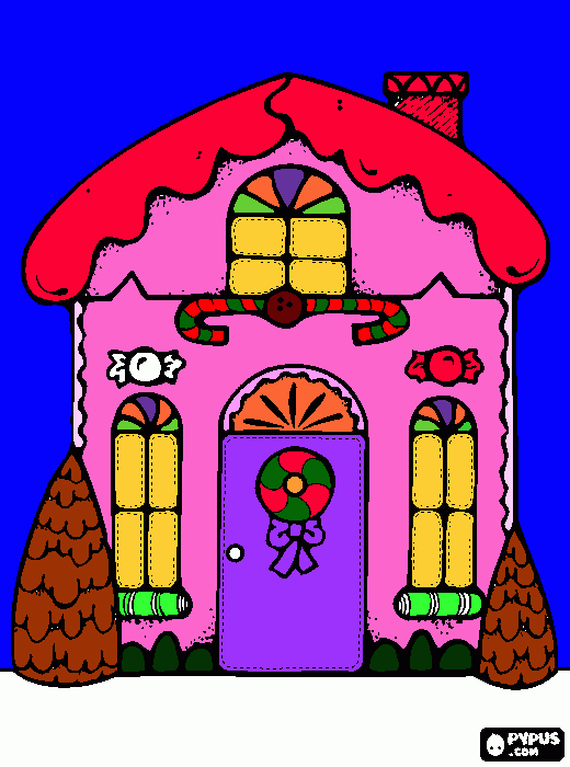 casa maluca para colorir e imprimir