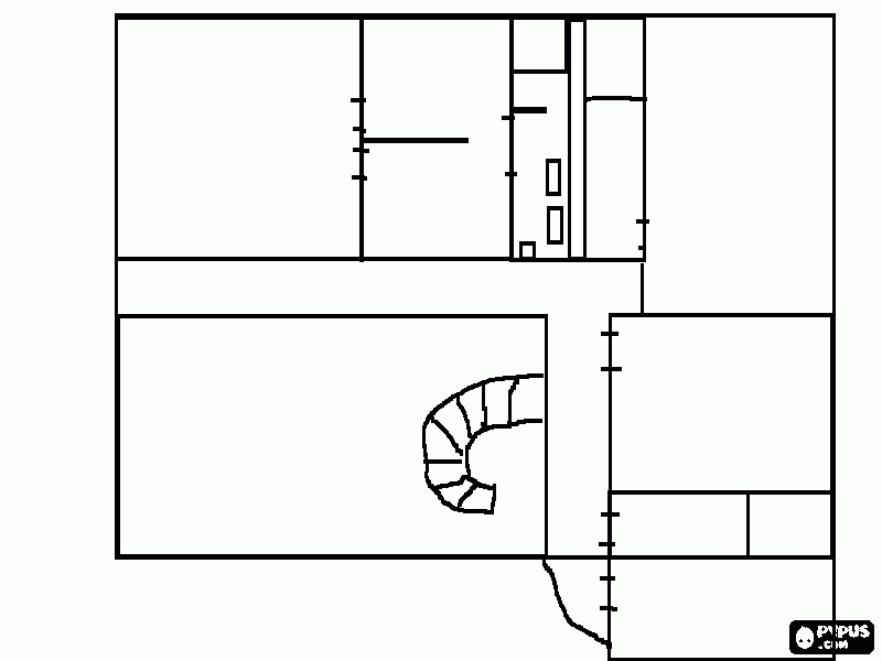 Casa Parte Superior para colorir e imprimir