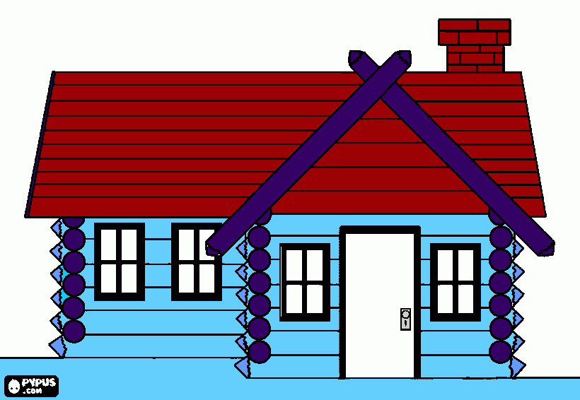 casa para colorir e imprimir