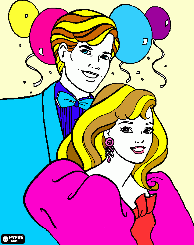 casal unidos para colorir e imprimir