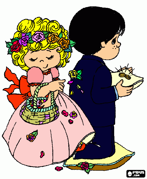 casalsinho de pagens para colorir e imprimir