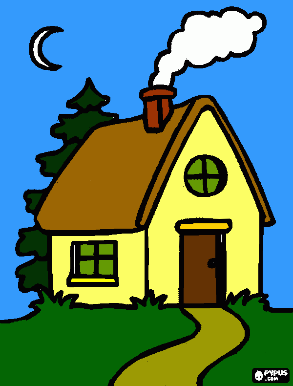 casinha da dna maria para colorir e imprimir