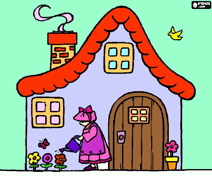 Casinha Tha para colorir e imprimir