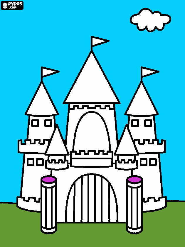 castello para colorir e imprimir