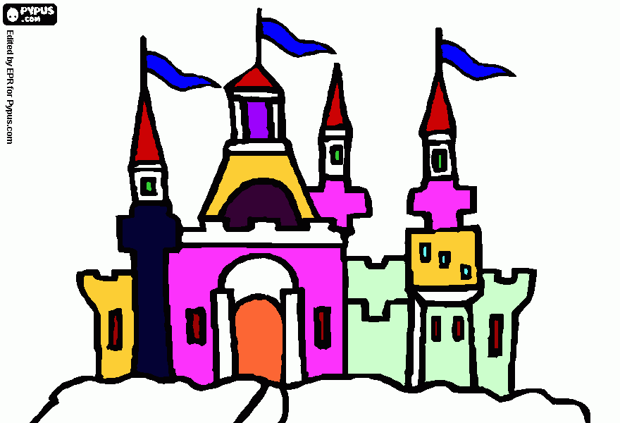 Castelo do Rique para colorir e imprimir