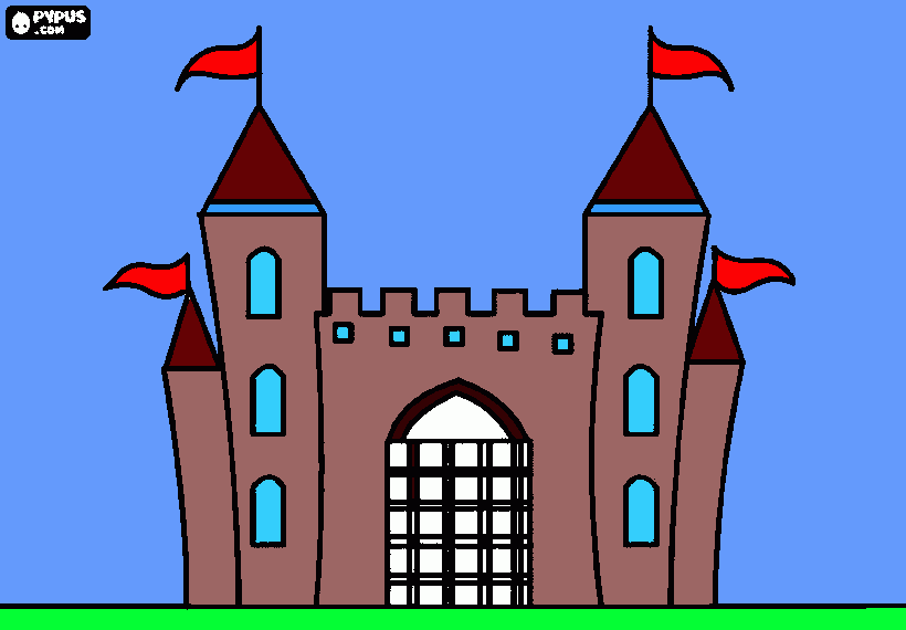 CASTELO DO VICTOR HUGO para colorir e imprimir