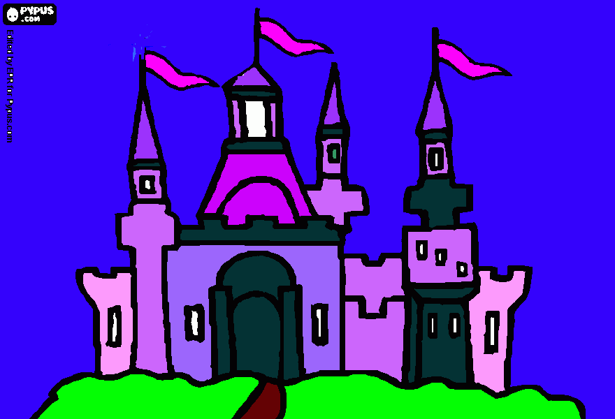 castelo Isabelli para colorir e imprimir