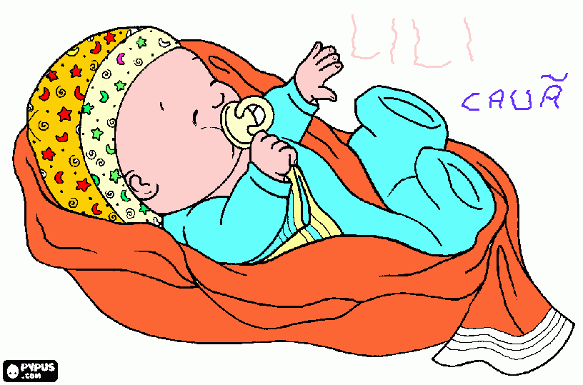 Cauã para colorir e imprimir