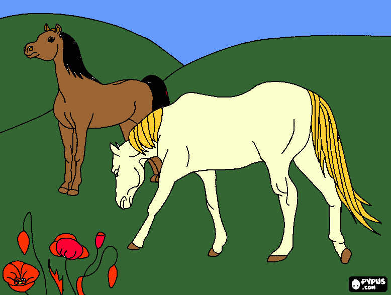 cavalo baio para colorir e imprimir