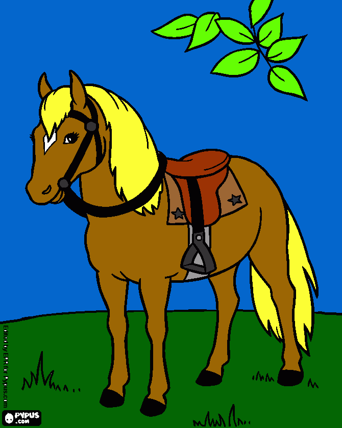 CAVALO BEBE para colorir e imprimir