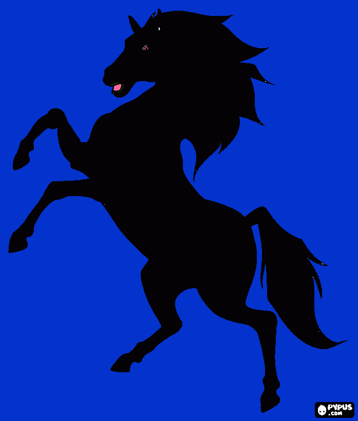 CAVALO DE FOGO para colorir e imprimir