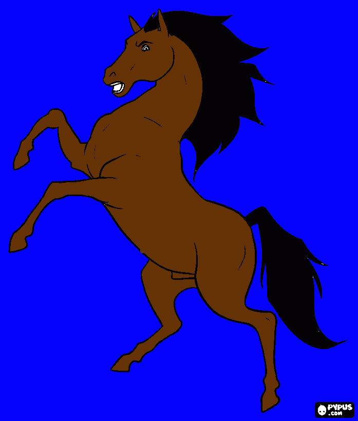 cavalo de guerra para colorir e imprimir