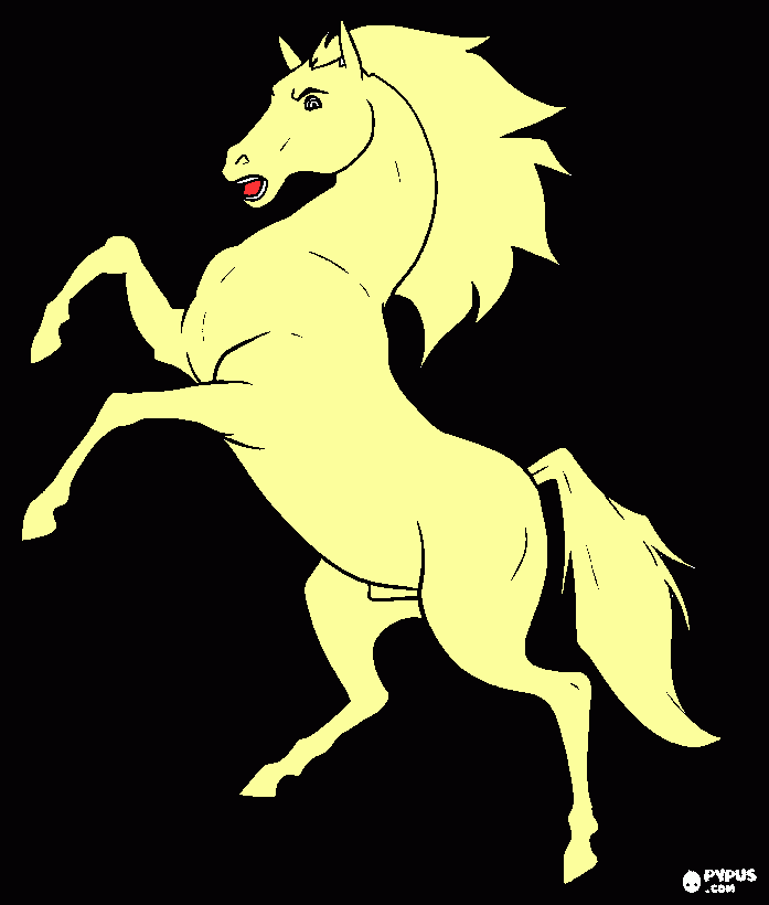 CAVALO GARANHAO para colorir e imprimir