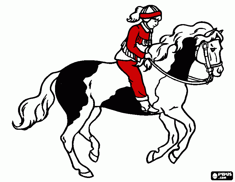 CAVALO MALHADO para colorir e imprimir