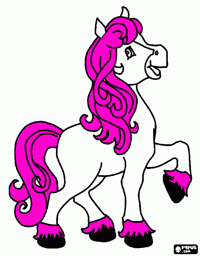 Cavalo para xerox para colorir e imprimir