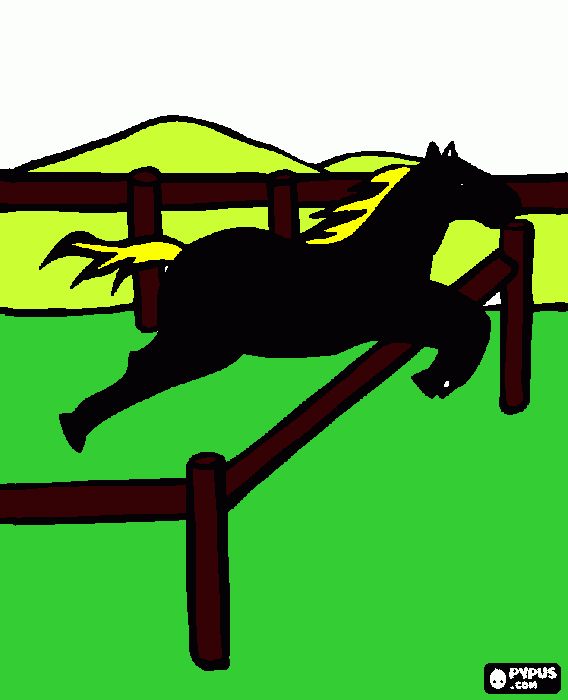 cavalo pulando para imprimir , desenho cavalo pulando