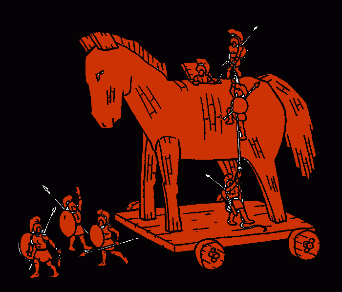 cavalo troia para colorir e imprimir