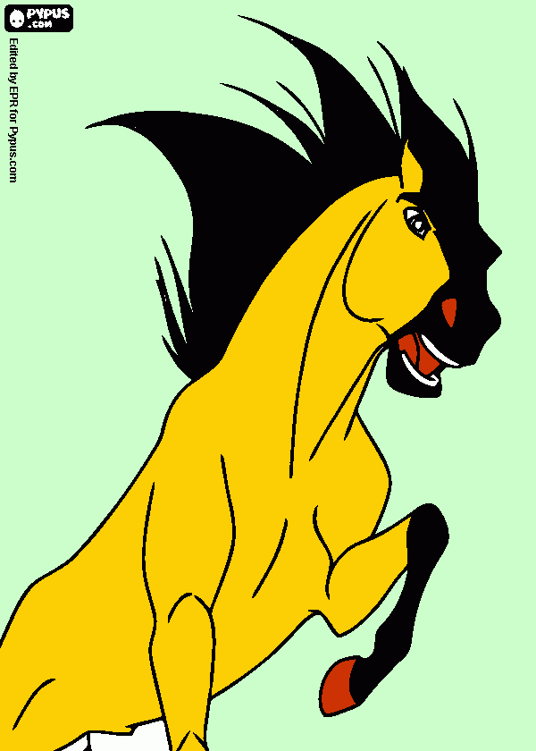 cavaloo é minha paixao  para colorir e imprimir