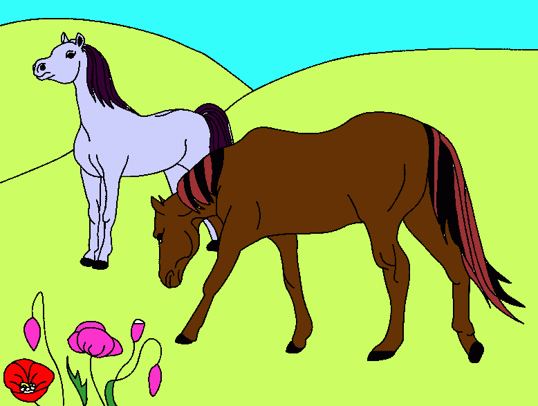 cavalos lindos para colorir e imprimir