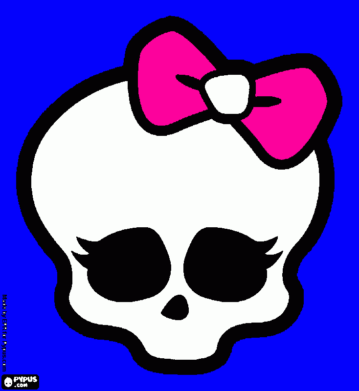 caveira monster high para colorir e imprimir