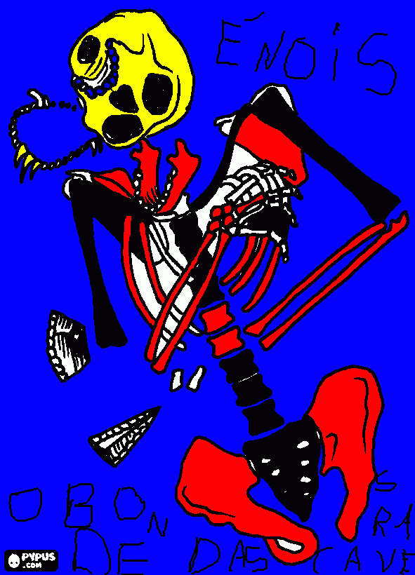 caveras para colorir e imprimir