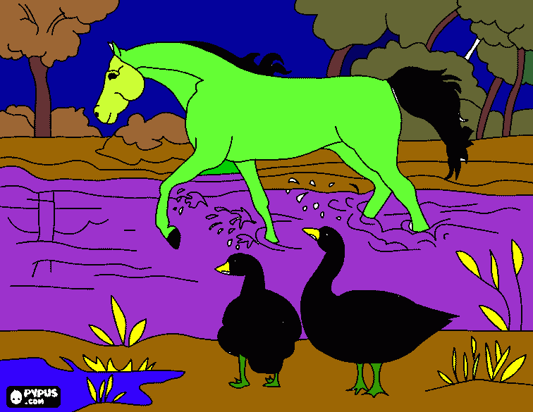 CAVLO para colorir e imprimir