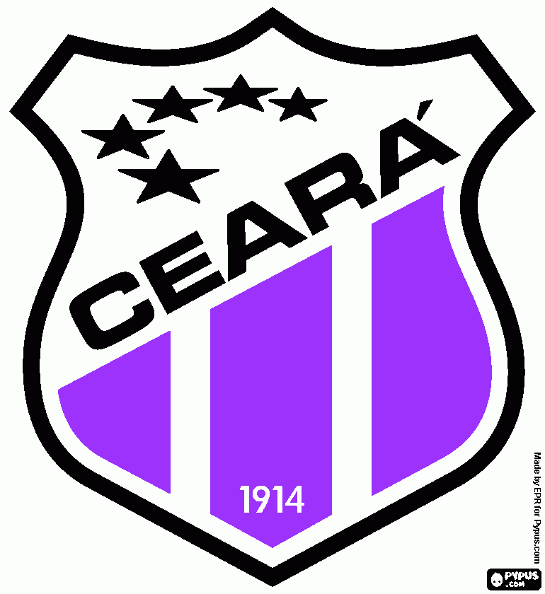 Ceará com suas cores originárias para colorir e imprimir