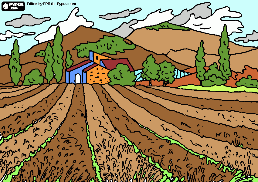 Celeiro para colorir e imprimir