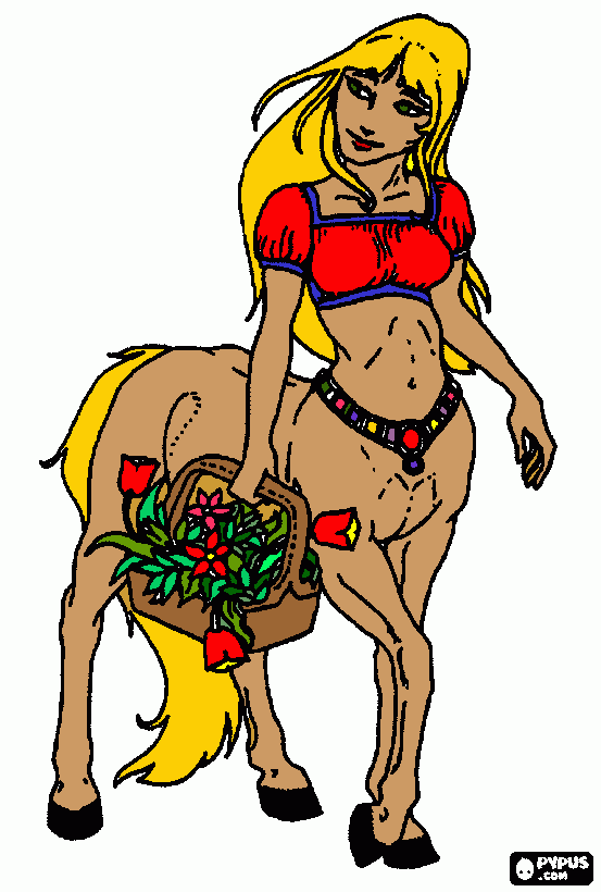 centaura para colorir e imprimir