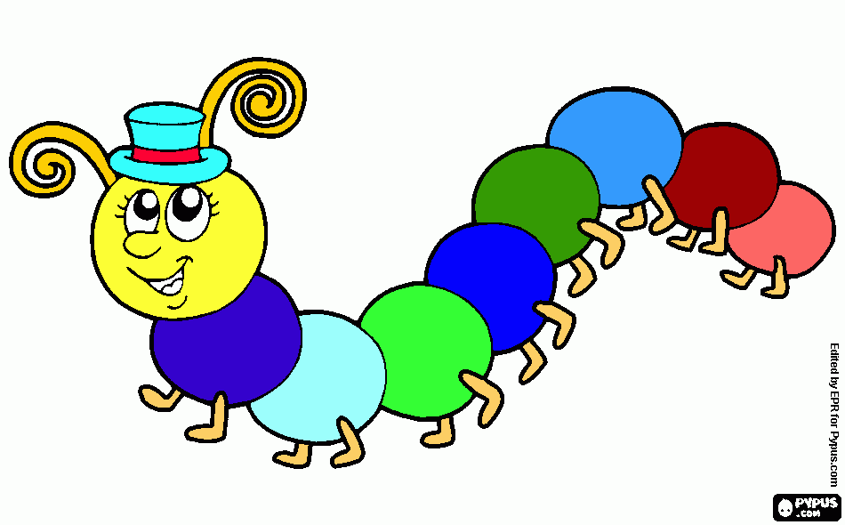 centopeiea para colorir e imprimir