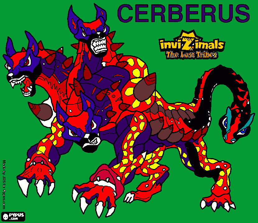 cerberus para colorir e imprimir