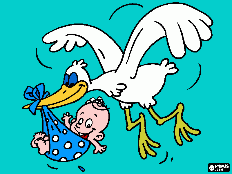 Cha de fraldas MIguel para colorir e imprimir