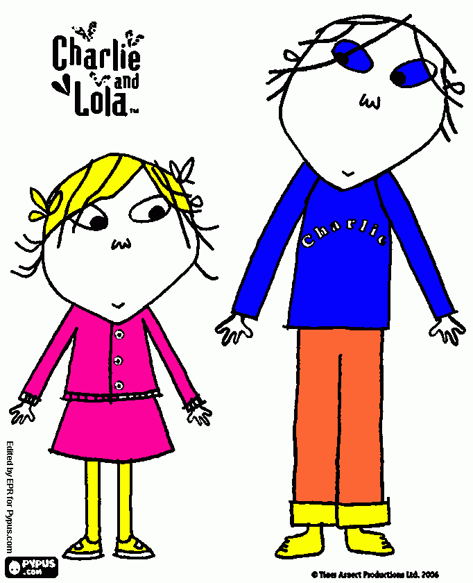 charle e lolla para colorir e imprimir