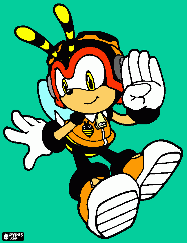 Charmy Bee para colorir e imprimir