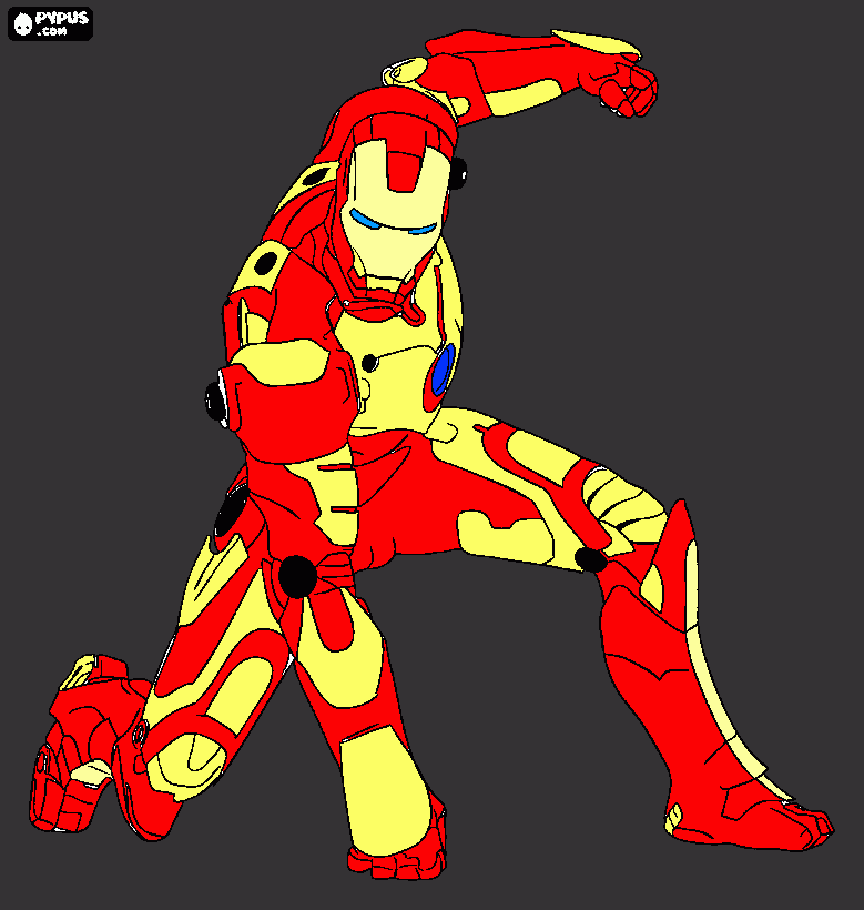 cheio de detalhes , uma armadura mk 42 para colorir e imprimir