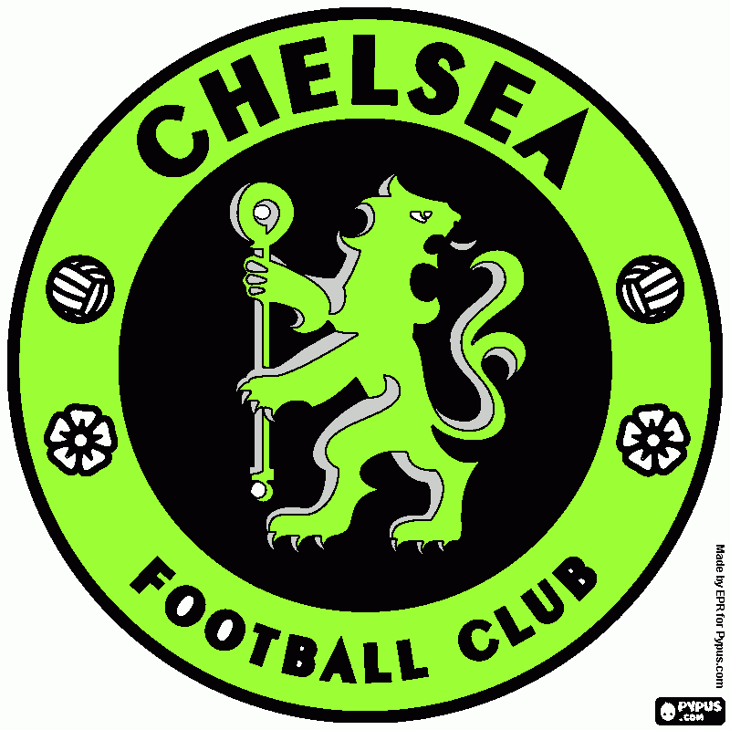 chelsea emblema para colorir e imprimir